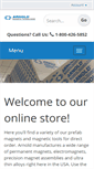 Mobile Screenshot of buyonline.arnoldmagnetics.com